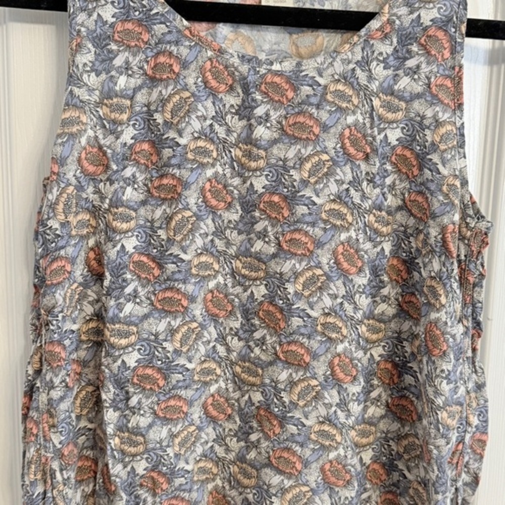 H&M Floral boho Womens Tank Top Sz 4  EUC CB